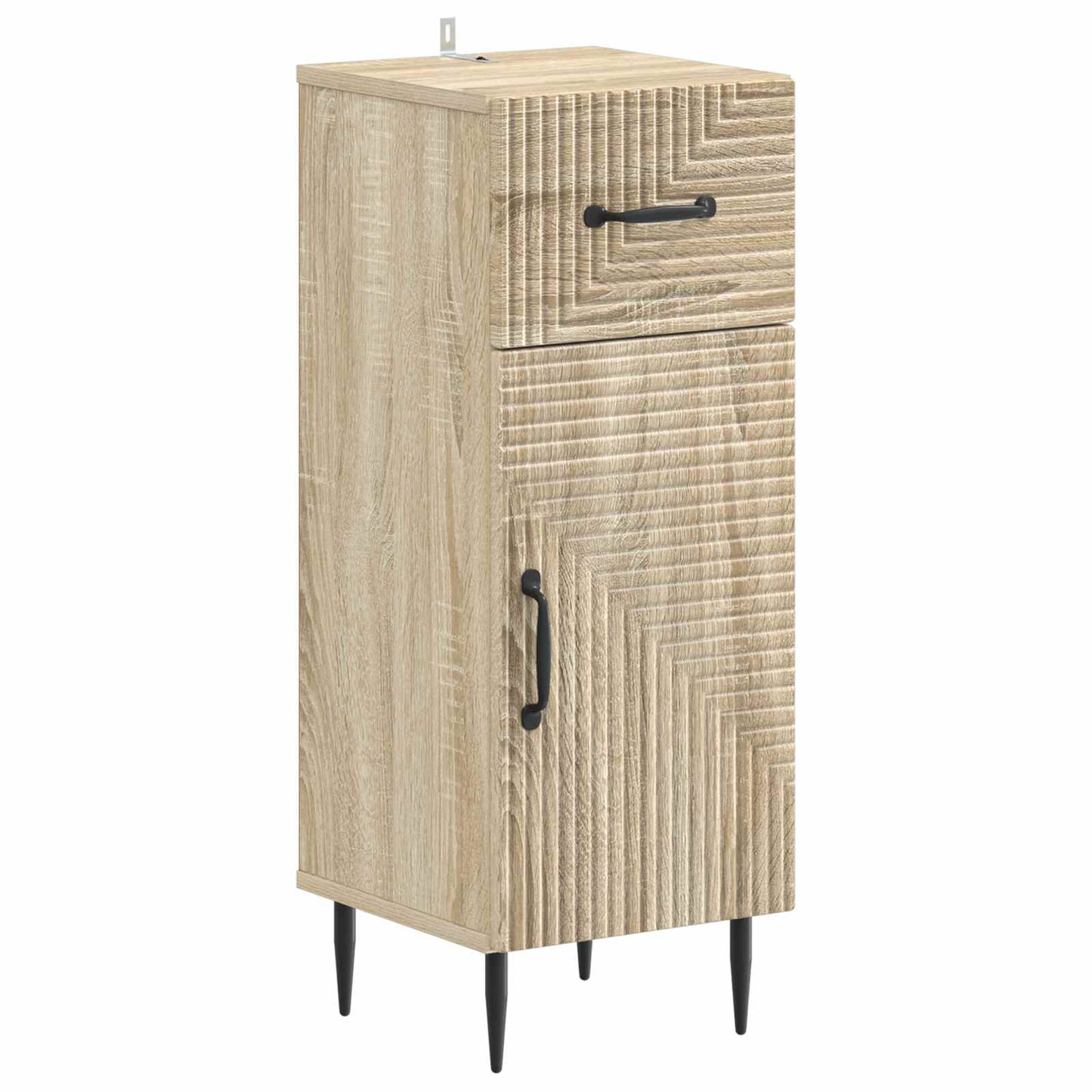 vidaXL 3 Piece Bathroom Cabinet Set HAARLEM Sonoma Oak Engineered Wood