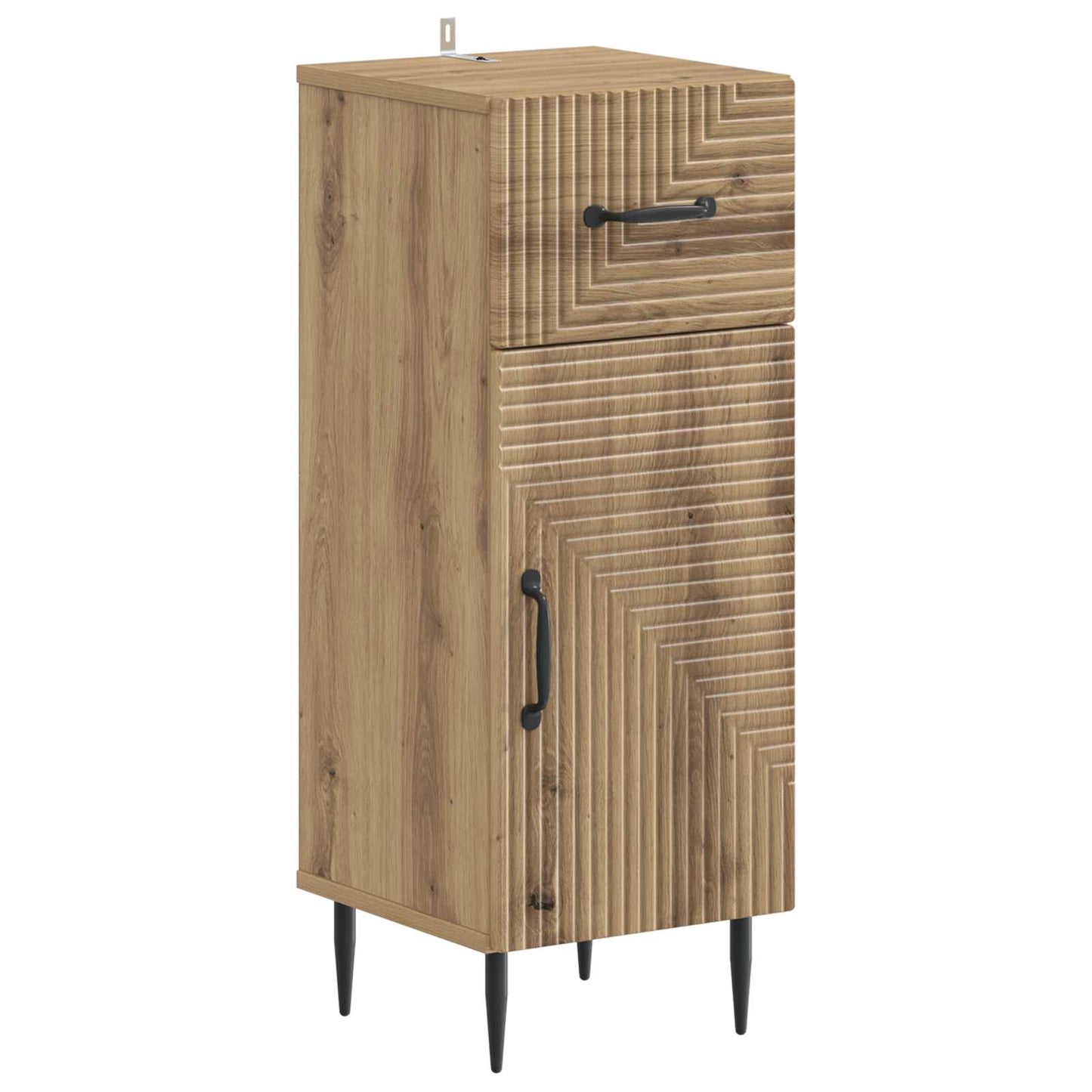 vidaXL 3 Piece Bathroom Cabinet Set HAARLEM Artisan Oak