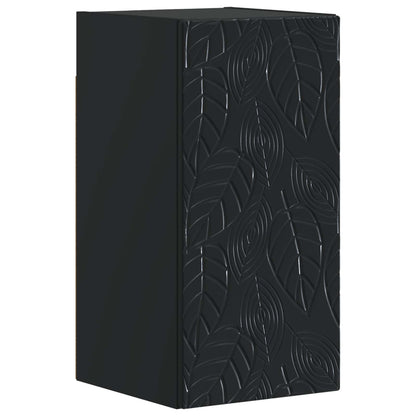 vidaXL 3 Piece Bathroom Cabinet Set DELFT Black Engineered Wood