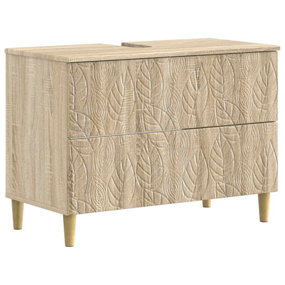 vidaXL 3 Piece Bathroom Cabinet Set DELFT Sonoma Oak Engineered Wood