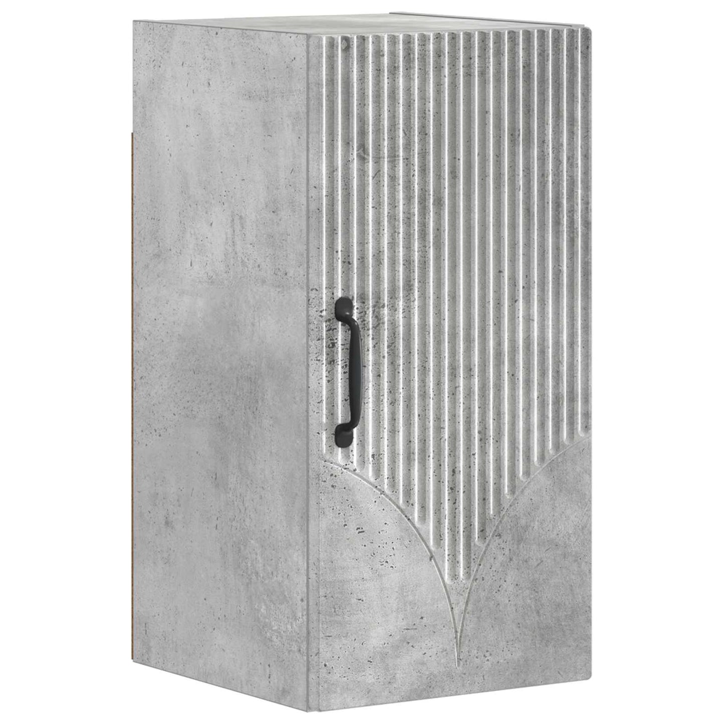 vidaXL 3 Piece Bathroom Cabinet Set HOORN Concrete Grey