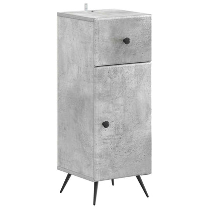 vidaXL 3 Piece Bathroom Cabinet Set BREDA Concrete Grey