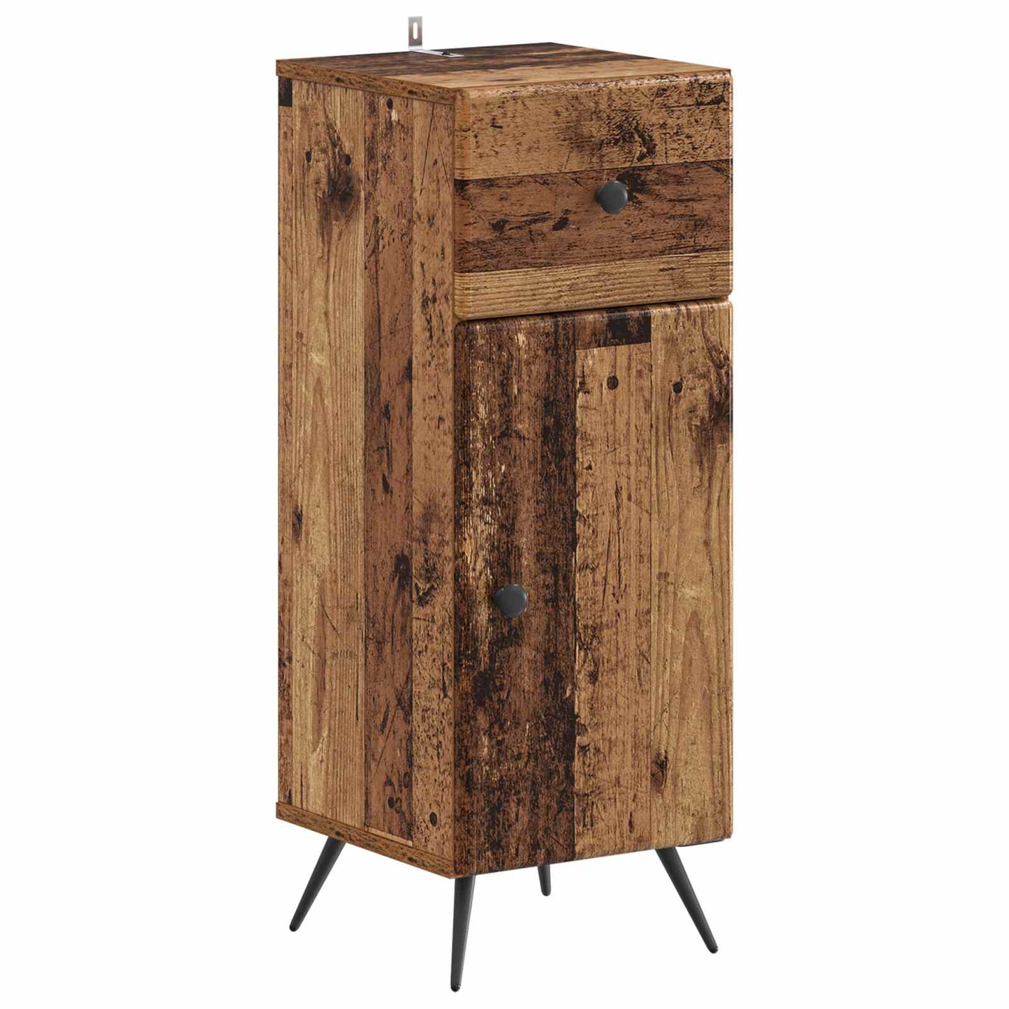 vidaXL 3 Piece Bathroom Cabinet Set BREDA Old Wood Engineered Wood