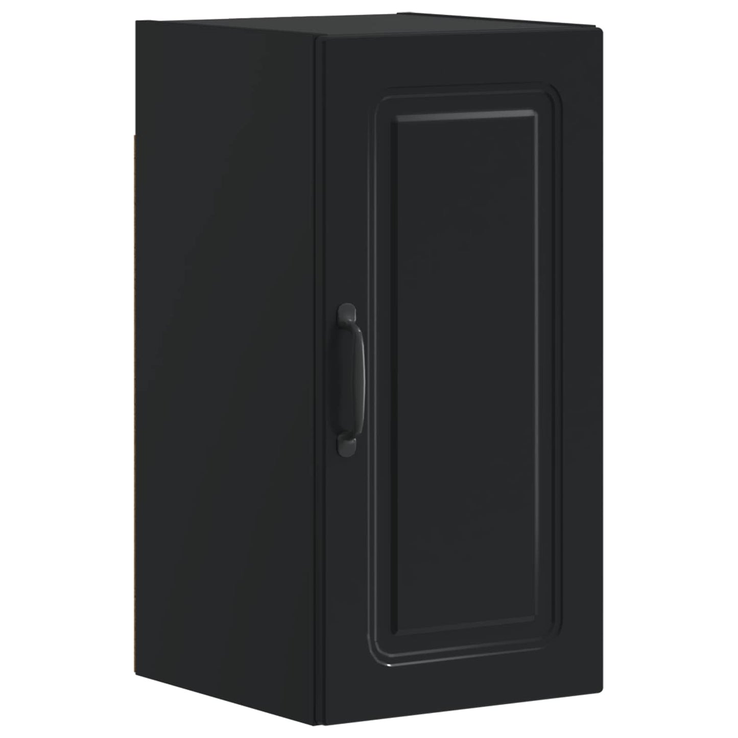 vidaXL 3 Piece Bathroom Cabinet Set UTRECHT Black Engineered Wood