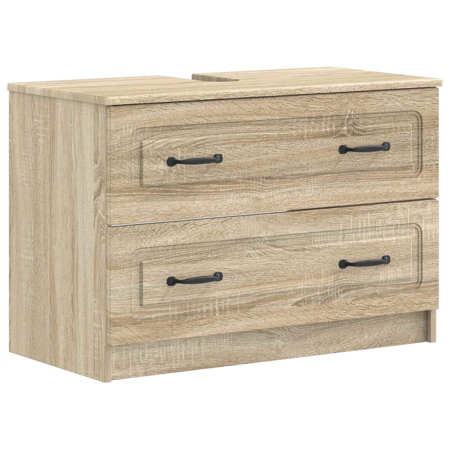 vidaXL 3 Piece Bathroom Cabinet Set UTRECHT Sonoma Oak Engineered Wood