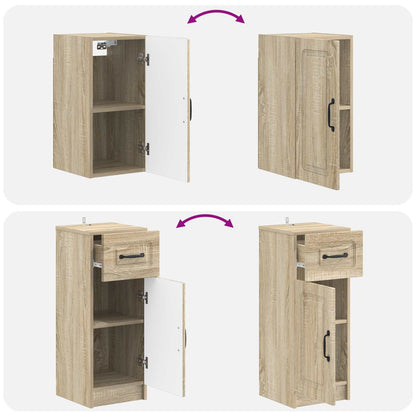 vidaXL 3 Piece Bathroom Cabinet Set UTRECHT Sonoma Oak Engineered Wood