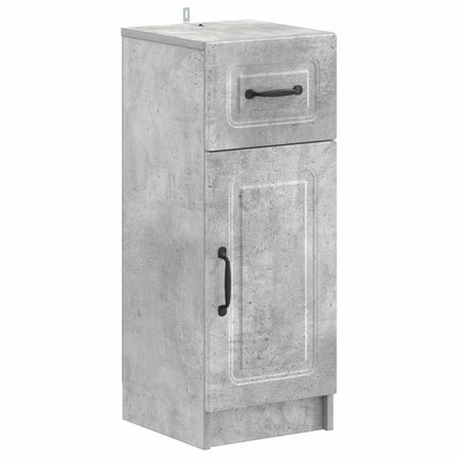vidaXL 3 Piece Bathroom Cabinet Set UTRECHT Concrete Grey