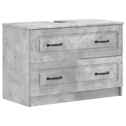 vidaXL 3 Piece Bathroom Cabinet Set UTRECHT Concrete Grey
