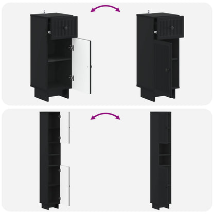 vidaXL 3 Piece Bathroom Cabinet Set EDE Engineered Wood