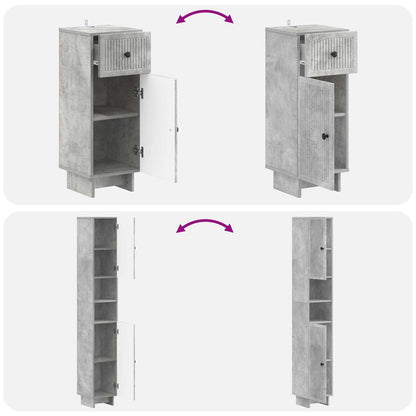 vidaXL 3 Piece Bathroom Cabinet Set EDE Engineered Wood