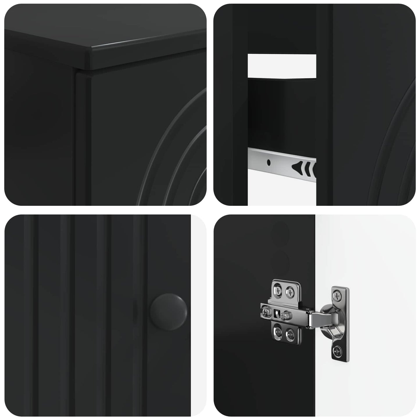 vidaXL 3 Piece Bathroom Cabinet Set ALKMAAR Engineered Wood