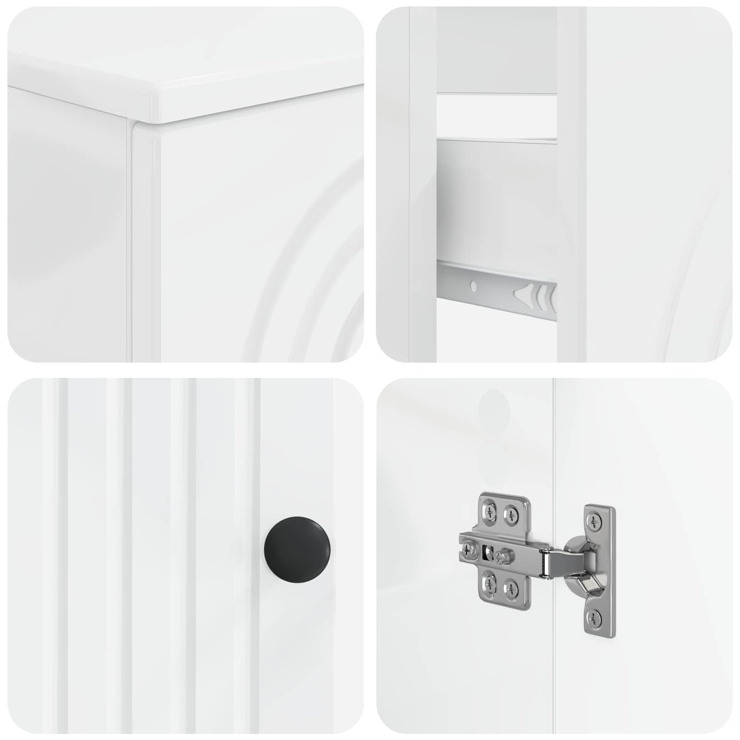 vidaXL 3 Piece Bathroom Cabinet Set ALKMAAR Engineered Wood