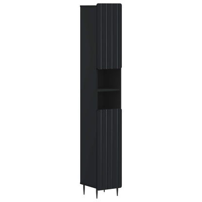 vidaXL 3 Piece Bathroom Cabinet Set ZWOLLE Engineered Wood