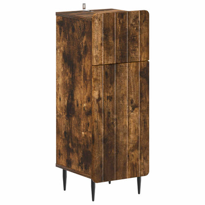 vidaXL 3 Piece Bathroom Cabinet Set ZWOLLE Engineered Wood