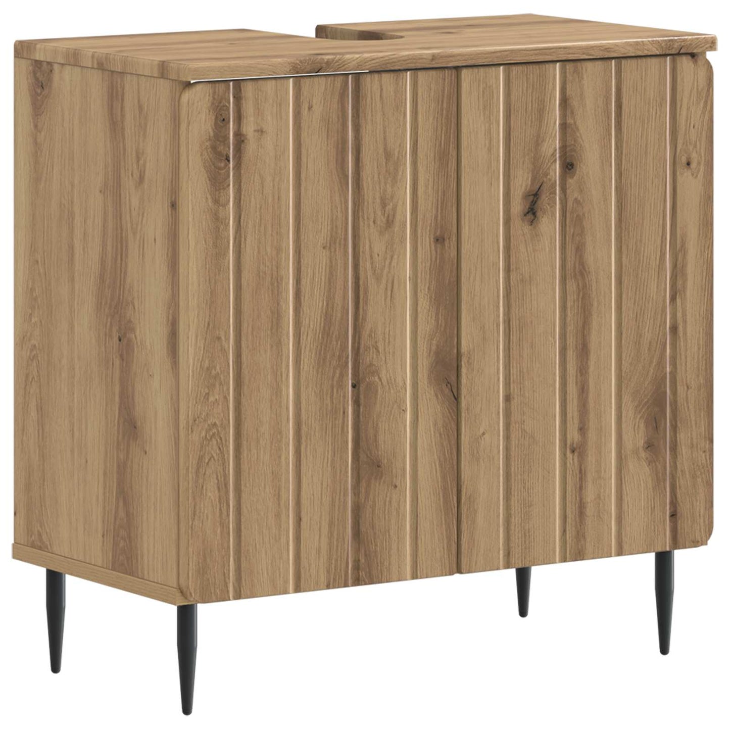 vidaXL 3 Piece Bathroom Cabinet Set ZWOLLE Engineered Wood