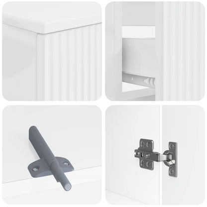 vidaXL 3 Piece Bathroom Cabinet Set ARNHEM Engineered Wood