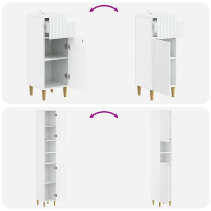 vidaXL 3 Piece Bathroom Cabinet Set ARNHEM Engineered Wood