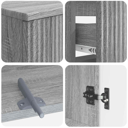 vidaXL 3 Piece Bathroom Cabinet Set ARNHEM Engineered Wood