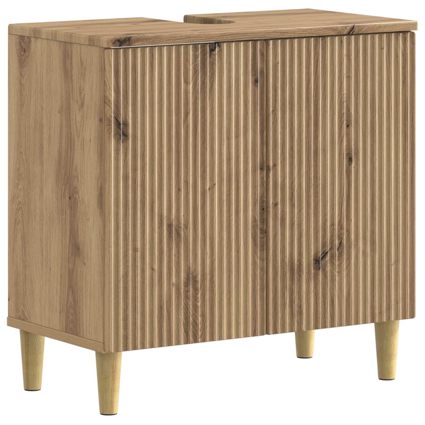 vidaXL 3 Piece Bathroom Cabinet Set ARNHEM Engineered Wood