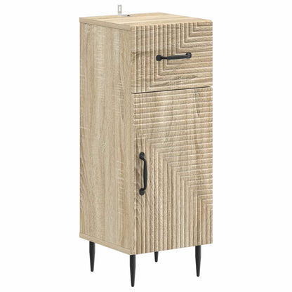 vidaXL 3 Piece Bathroom Cabinet Set HAARLEM Engineered Wood