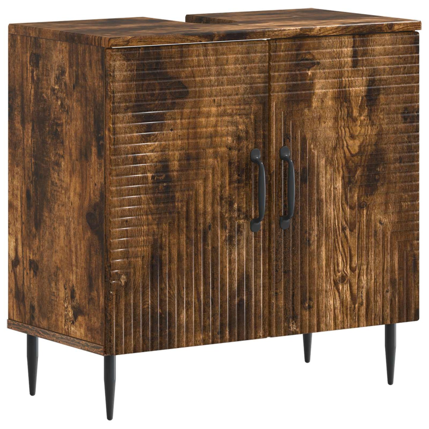 vidaXL 3 Piece Bathroom Cabinet Set HAARLEM Engineered Wood