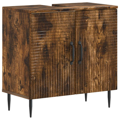 vidaXL 3 Piece Bathroom Cabinet Set HAARLEM Engineered Wood