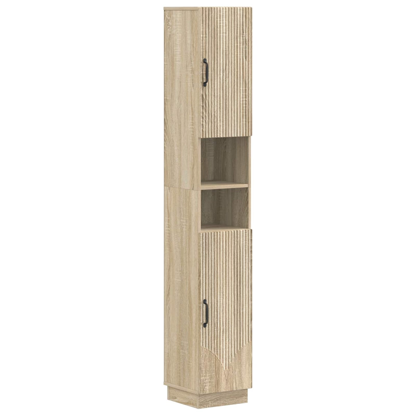 vidaXL 3 Piece Bathroom Cabinet Set HOORN Engineered Wood