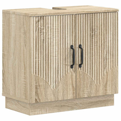 vidaXL 3 Piece Bathroom Cabinet Set HOORN Engineered Wood