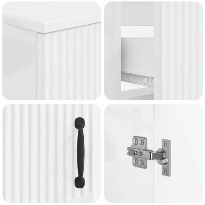 vidaXL 3 Piece Bathroom Cabinet Set HOORN Engineered Wood