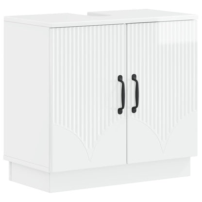 vidaXL 3 Piece Bathroom Cabinet Set HOORN Engineered Wood