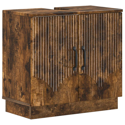 vidaXL 3 Piece Bathroom Cabinet Set HOORN Engineered Wood