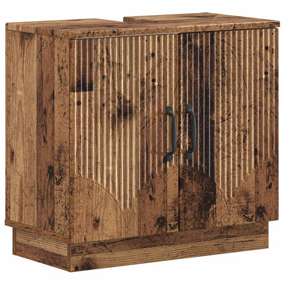 vidaXL 3 Piece Bathroom Cabinet Set HOORN Engineered Wood