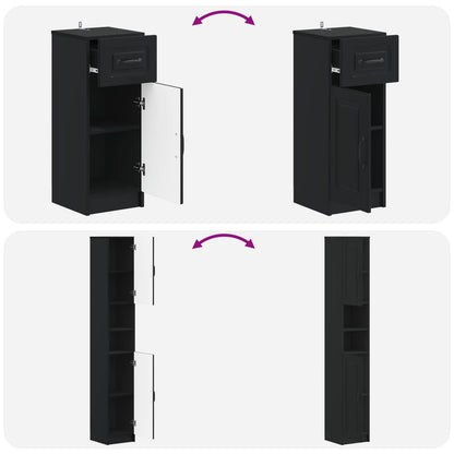 vidaXL 3 Piece Bathroom Cabinet Set UTRECHT Engineered Wood