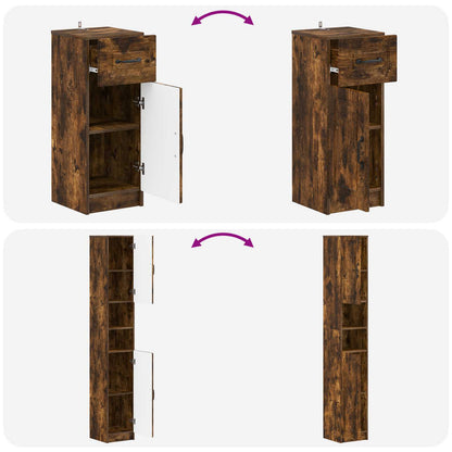 vidaXL 3 Piece Bathroom Cabinet Set UTRECHT Engineered Wood