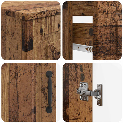 vidaXL 3 Piece Bathroom Cabinet Set UTRECHT Engineered Wood