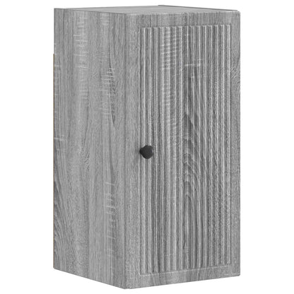 vidaXL 4 Piece Bathroom Cabinet Set EDE Grey Sonoma Engineered Wood