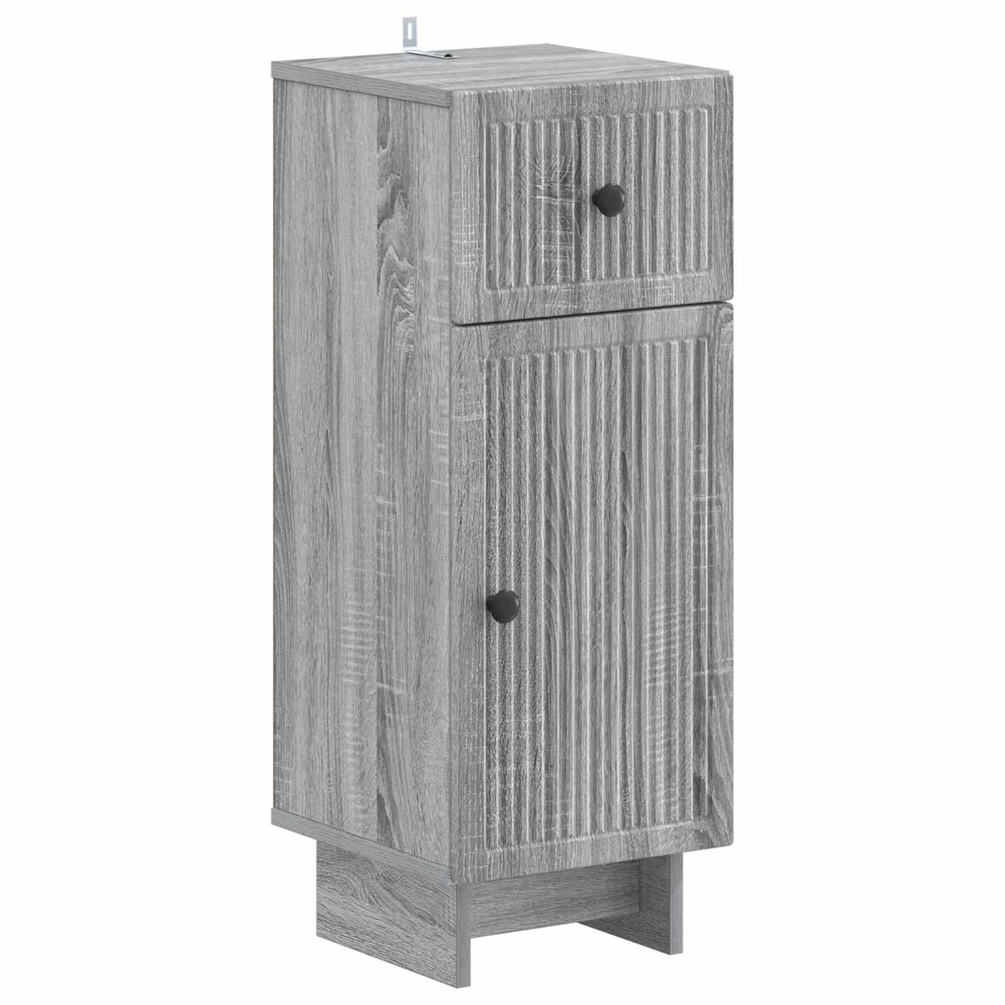 vidaXL 4 Piece Bathroom Cabinet Set EDE Grey Sonoma Engineered Wood