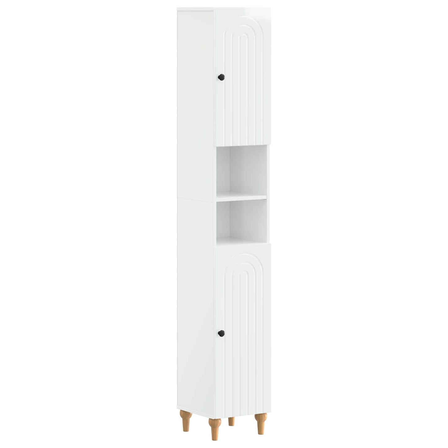 vidaXL 4 Piece Bathroom Cabinet Set ALKMAAR High Gloss White