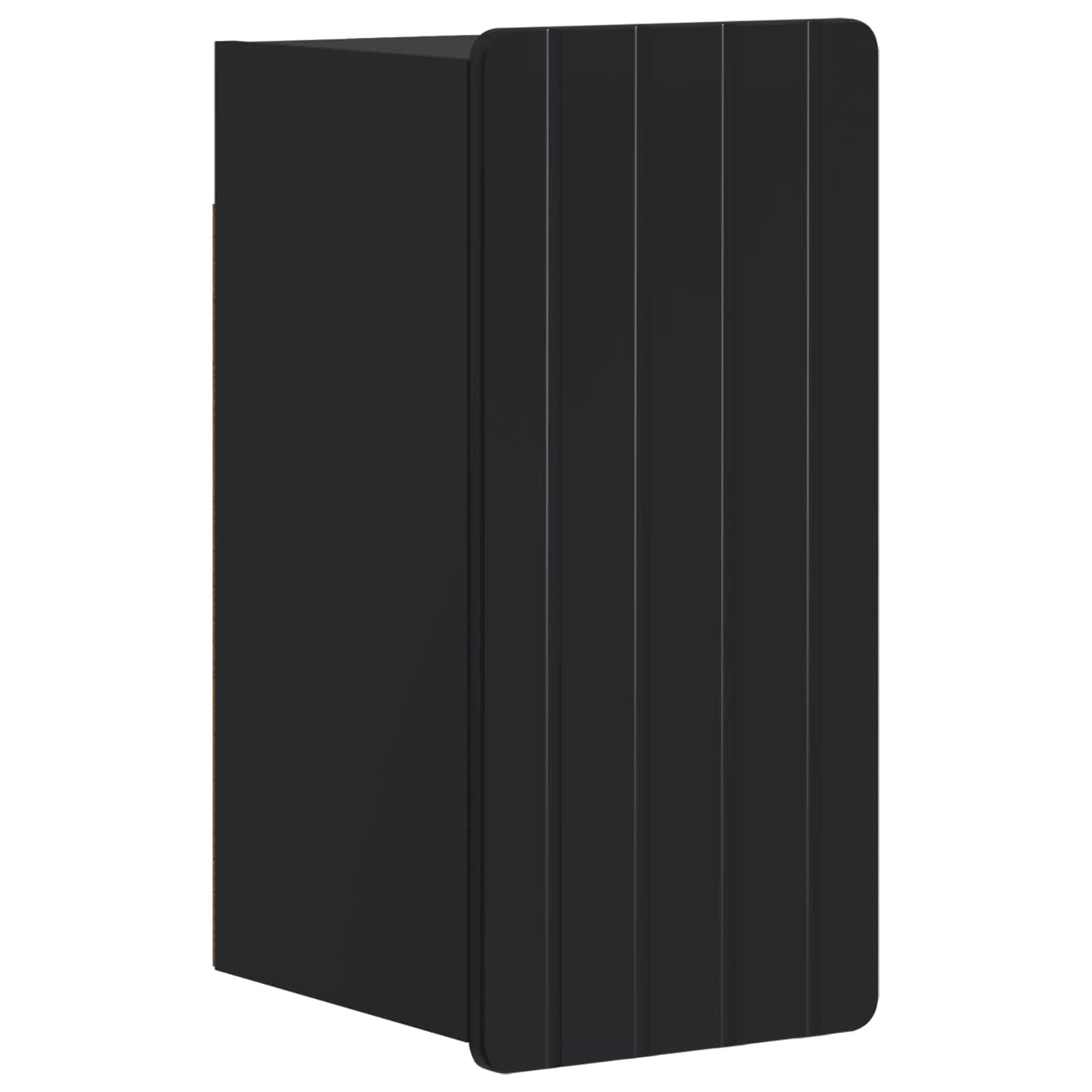 vidaXL 4 Piece Bathroom Cabinet Set ZWOLLE Black Engineered Wood