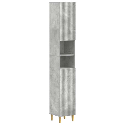 vidaXL 4 Piece Bathroom Cabinet Set ARNHEM Concrete Grey