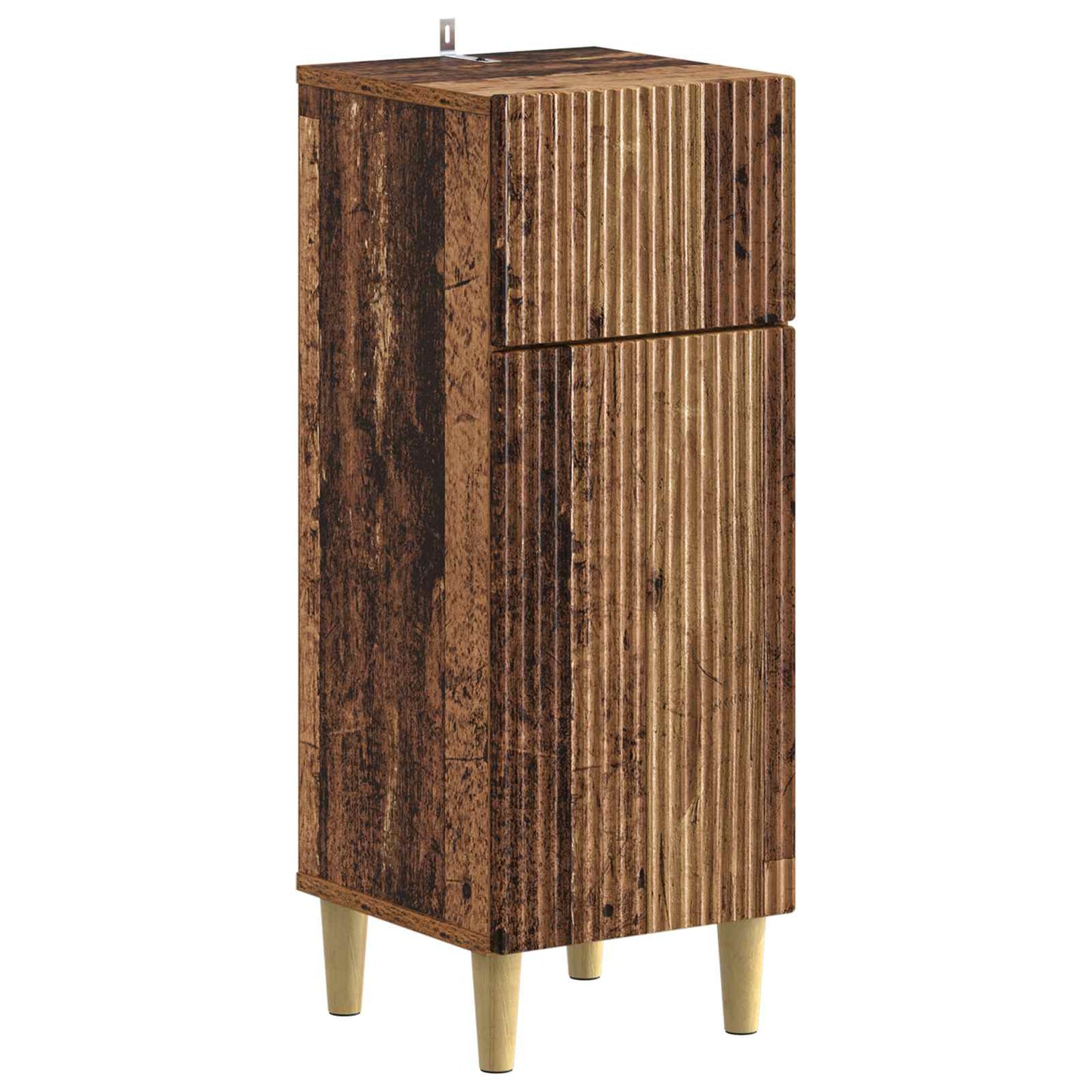 vidaXL 4 Piece Bathroom Cabinet Set ARNHEM Old Wood Engineered Wood