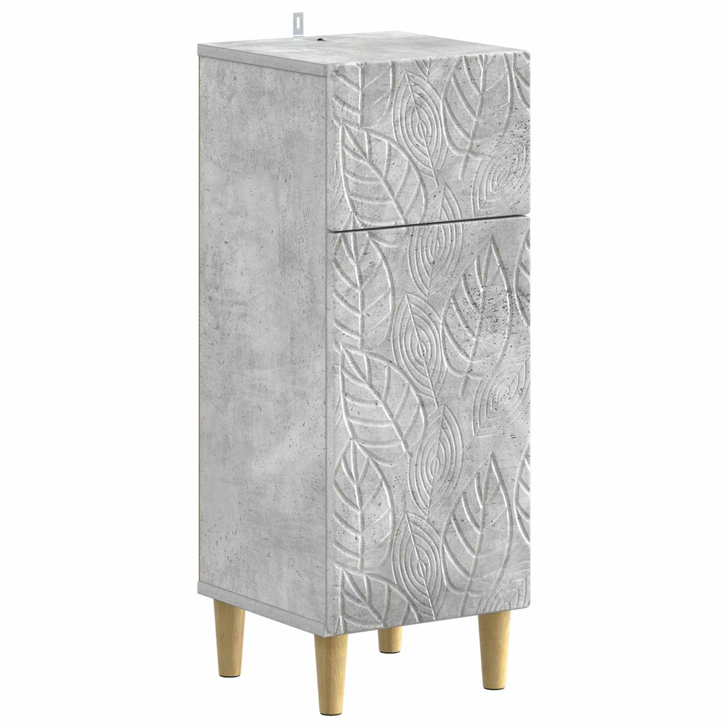 vidaXL 4 Piece Bathroom Cabinet Set DELFT Concrete Grey