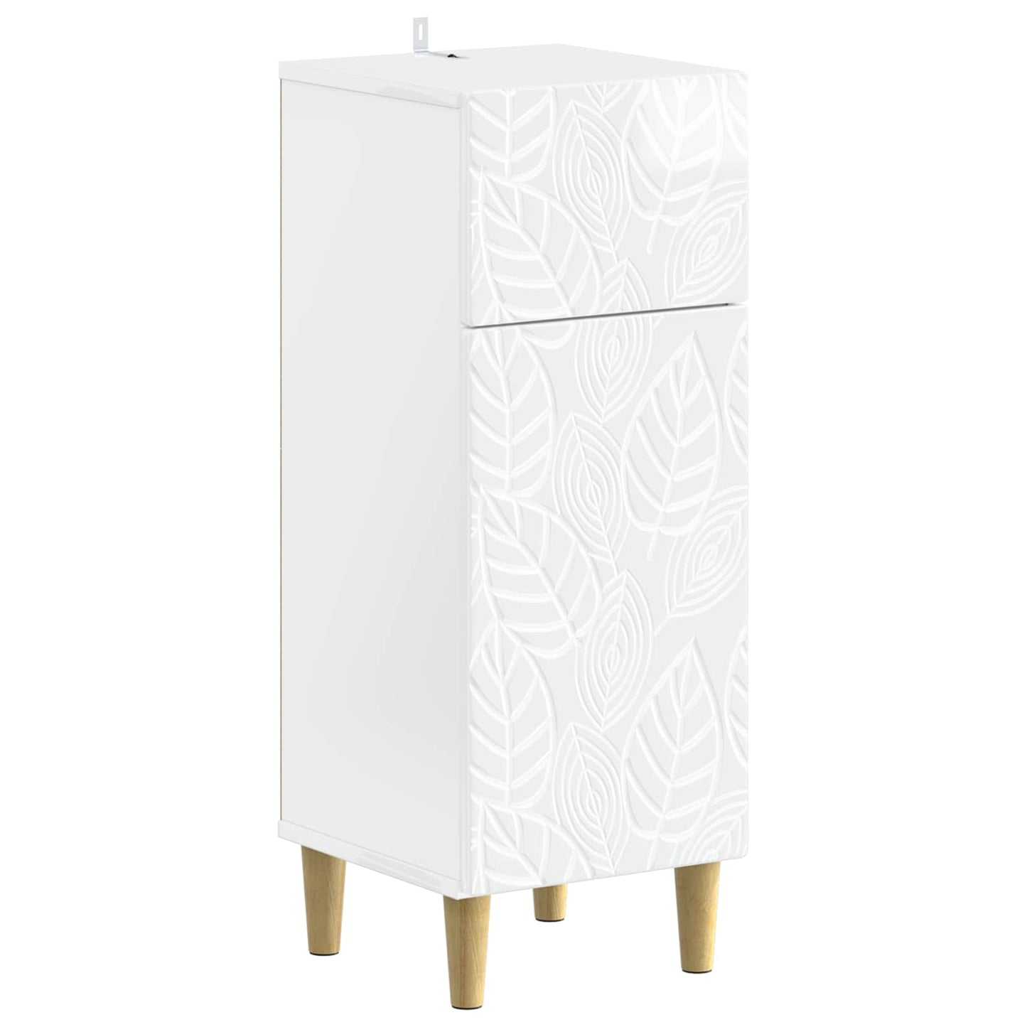vidaXL 4 Piece Bathroom Cabinet Set DELFT High Gloss White