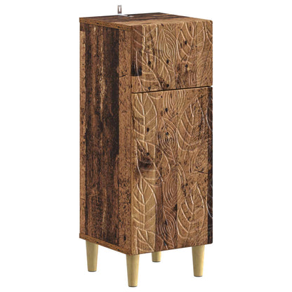 vidaXL 4 Piece Bathroom Cabinet Set DELFT Old Wood Engineered Wood