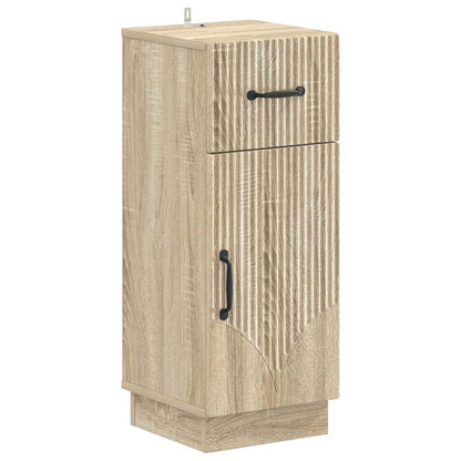 vidaXL 4 Piece Bathroom Cabinet Set HOORN Sonoma Oak Engineered Wood