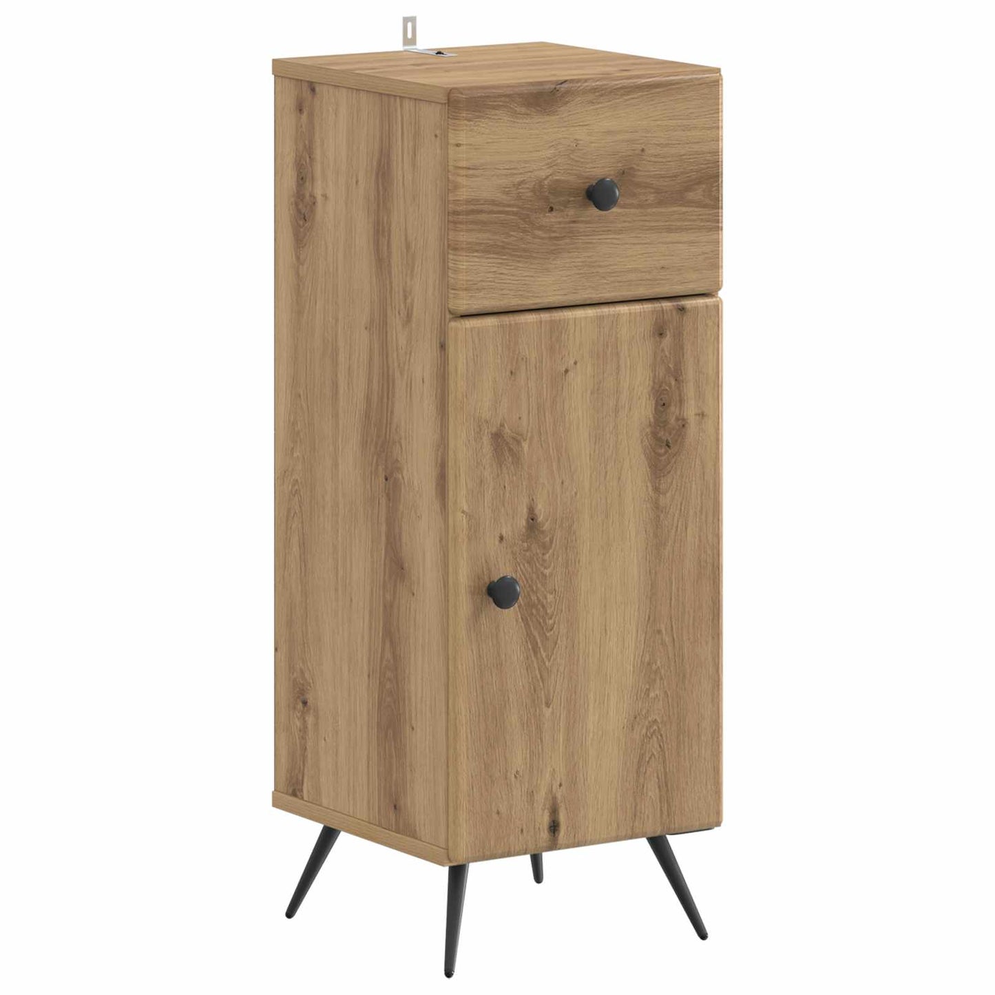 vidaXL 4 Piece Bathroom Cabinet Set BREDA Artisan Oak Engineered Wood