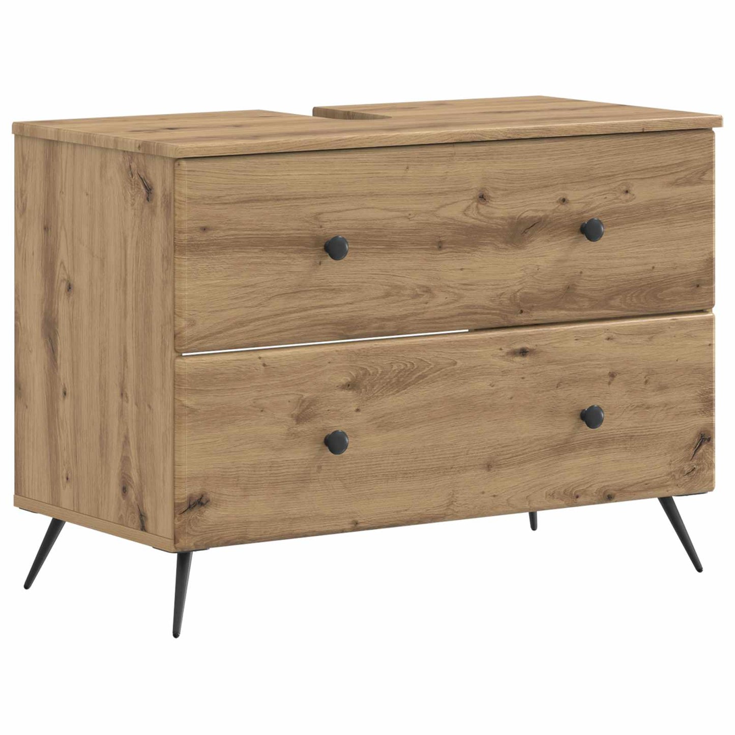 vidaXL 4 Piece Bathroom Cabinet Set BREDA Artisan Oak Engineered Wood