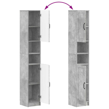 vidaXL 4 Piece Bathroom Cabinet Set UTRECHT Concrete Grey