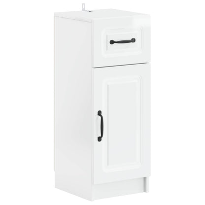 vidaXL 4 Piece Bathroom Cabinet Set UTRECHT High Gloss White