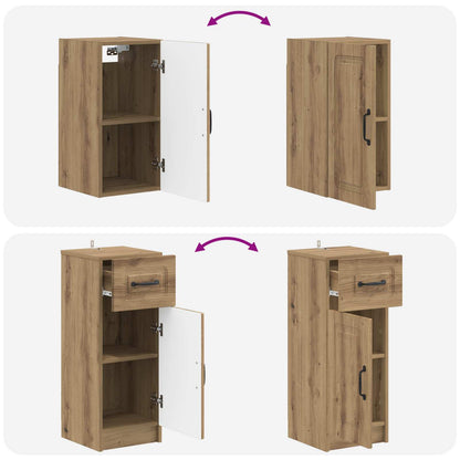 vidaXL 4 Piece Bathroom Cabinet Set UTRECHT Artisan Oak
